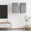VidaXL Tv meubelen 2 st 30, 5x30x60 cm bewerkt hout grijs sonoma eiken online kopen