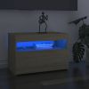 VidaXL Tv meubelen 2 St Led verlichting 60x35x40 Cm Sonoma Eikenkleur online kopen