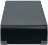 VidaXL Tv meubel/monitorverhoger zwart 80x30x13 cm glas online kopen