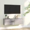 VidaXL Tv wandmeubel 100x30x30 cm bewerkt hout grijs sonoma eikenkleur online kopen