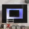 VIDAXL Wandmeubel zwart hoogglans led voor tv 169, 2 cm online kopen