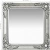 VidaXL Wandspiegel barok stijl 50x50 cm zilverkleurig online kopen