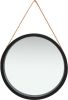 VidaXL Wandspiegel met band 60 cm zwart online kopen