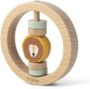 TRIXIE Baby Accessoires Wooden round rattle Mr. Lion Geel online kopen