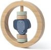 TRIXIE Baby Accessoires Wooden round rattle Mrs. Elephant Blauw online kopen