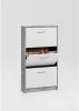 FMD Schoenenkast met 3 kantelende vakken wit en betongrijs online kopen