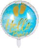 Boland Folieballon Hello Boy! 45 Cm Blauw/wit/goud online kopen