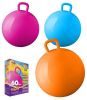 Merkloos Skippybal Roze 60 Cm Voor Kinderen Buitenspeelgoed Voor Kids Skippyballen online kopen
