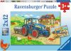 Ravensburger Op de bouwplaats en boerderij legpuzzel 24 stukjes online kopen