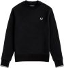 Fred Perry Creweck Sweatshirt Czarny , Zwart, Heren online kopen