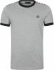 Fred Perry T shirt Camiseta Taped Ringer , Grijs, Heren online kopen