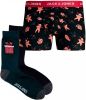 JACK & JONES giftbox boxershort + sokken JACVIXEN(set van 2)kerst online kopen