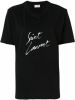 Saint Laurent Oversized T-shirt met logoprint online kopen