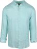 Scotch & Soda Lichtblauwe Casual Overhemd Regular Fit Garment dyed Linen Shirt online kopen
