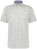 State of Art slim fit overhemd met all over print grijsblauw/kit online kopen