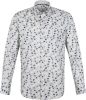 State of Art regular fit overhemd met all over print 5685 grijsblauw/kahki online kopen