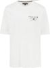 Tommy Hilfiger Big and Tall Logo T shirt Wit online kopen