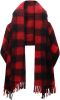 Woolrich Red Buffalo Controleer Red Black Cape , Rood, Dames online kopen