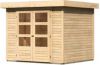 Karibu Woodfeeling | Blokhut Askola 3 | 242x217 cm online kopen