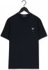 Fred Perry Donkerblauwe T shirt Pocket Detail Pique Shirt online kopen