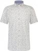 State of Art slim fit overhemd met all over print grijsblauw/kit online kopen