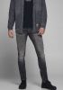 JACK & JONES JEANS INTELLIGENCE slim fit jeans JJIGLENN JJFOX met biologisch katoen zwart online kopen