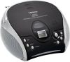 Lenco Draagbare Stereo Fm Radio Met Cd speler Scd 24 Black/silver Zwart zilver online kopen