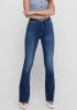 ONLY high waist flared jeans ONLPAOLA medium blue denim online kopen