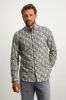 State of Art casual overhemd grijs plant print katoen wijde fit online kopen