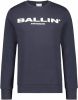 Ballin by Purewhite sweater met tekst donkerblauw online kopen