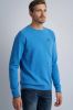 PME Legend fijngebreide pullover met textuur 5075 strong blue online kopen
