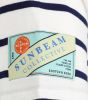 Scotch & Soda Blauw/wit Gestreepte T shirt Striped Jersey Crewneck T shirt With Badge In Organic Cotton online kopen