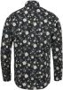 Vanguard Long sleeve shirt print on poplin black onyx , Grijs, Heren online kopen