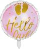 Boland Folieballon Hello Girl! 45 Cm Roze/wit/goud online kopen
