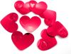 Merkloos 10x Mega Confetti Rode Hartjes Valentijn/Bruiloft Confetti online kopen