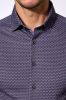 Desoto casual overhemd bordeaux geprint katoen slim fit online kopen