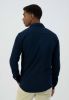 Dstrezzed Donkerblauwe Casual Overhemd Shirt Melange Pique online kopen