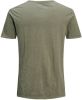 JACK & JONES ESSENTIALS T shirt JJESPLIT van biologisch katoen groen online kopen