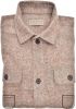 John Miller Tailored Fit Overshirt bruin, Effen online kopen