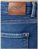 ONLY cropped high waist straight fit jeans ONLEMILY medium blue denim regular online kopen