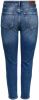 ONLY cropped high waist straight fit jeans ONLEMILY medium blue denim regular online kopen