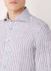 Profuomo Slim fit overhemd van linnen met streepprint online kopen