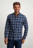 State of Art casual overhemd donkerblauw geruit katoen wijde fit online kopen