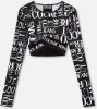 Versace Jeans Couture Logo Crop top , Zwart, Dames online kopen