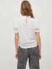 VILA top VIKAWA van gerecycled polyester wit online kopen