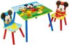 Disney Tafel en stoelen set 3 delig Mickey Mouse hout WORL119014 online kopen