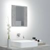 VidaXL Badkamerkast met spiegel en LED 40x12x45 cm betongrijs online kopen