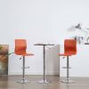 VidaXL Barkrukken 2 St Kunstleer Oranje online kopen