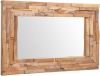 VidaXL Decoratieve spiegel rechthoekig 90x60 cm teakhout online kopen