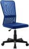 VidaXL Kantoorstoel 44x52x100 cm mesh stof blauw online kopen